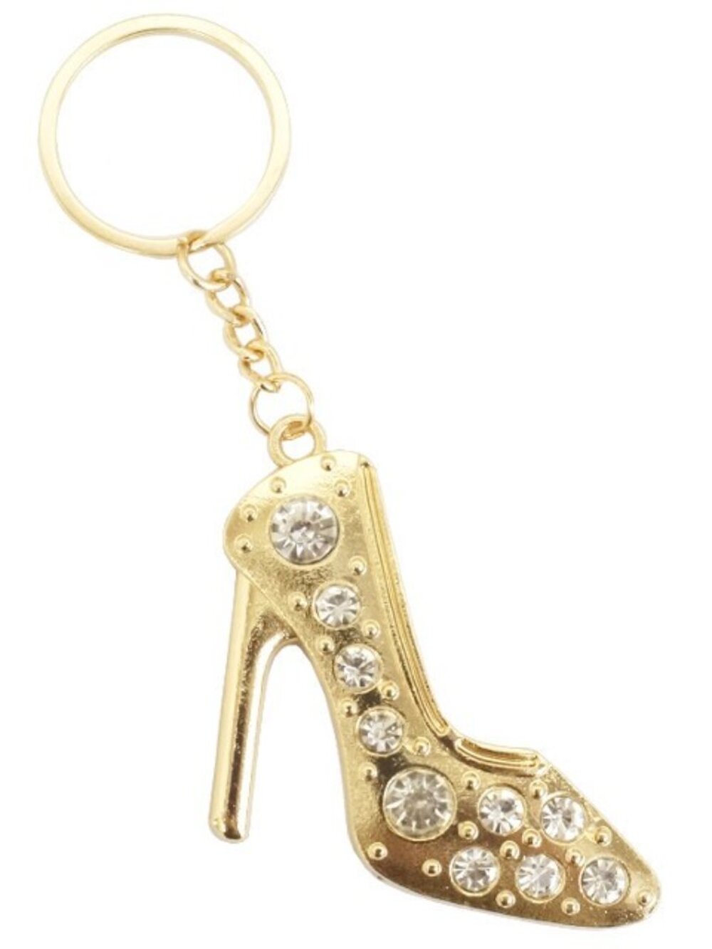 Rhinestone Butterfly Keychain Bag Charm – Gold & Silver – Cute Purse Accessory